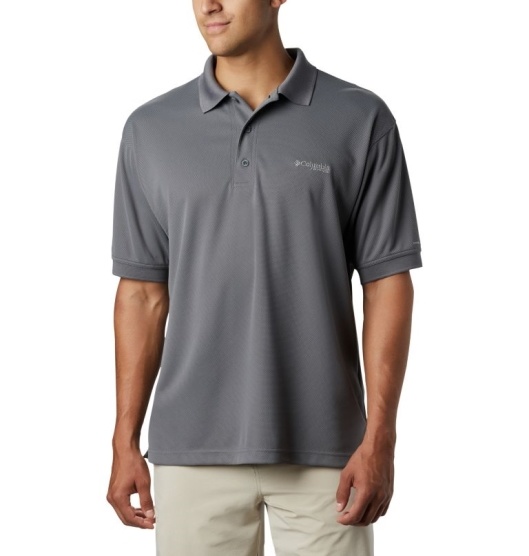 Columbia PFG Perfect Cast Men's Polo Grey | 341-FWDEIZ