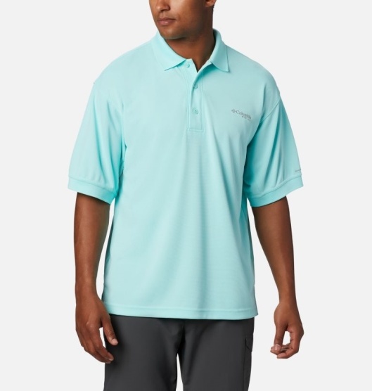 Columbia PFG Perfect Cast Men's Polo Green | 689-ZBCDSY