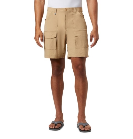 Columbia PFG Permit III Men's Shorts Brown | 401-CSKMGU