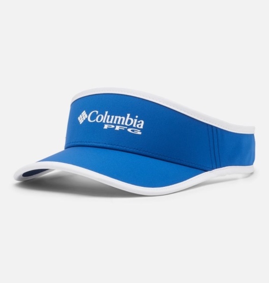 Columbia PFG Signature 110 Baseball Cap Women's Hats Blue White | 061-QURXDZ