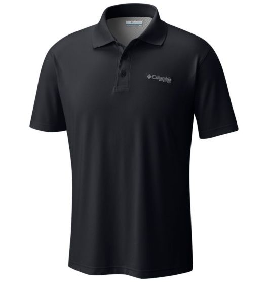 Columbia PFG Skiff Cast Men's Polo Black | 540-EFWUDV