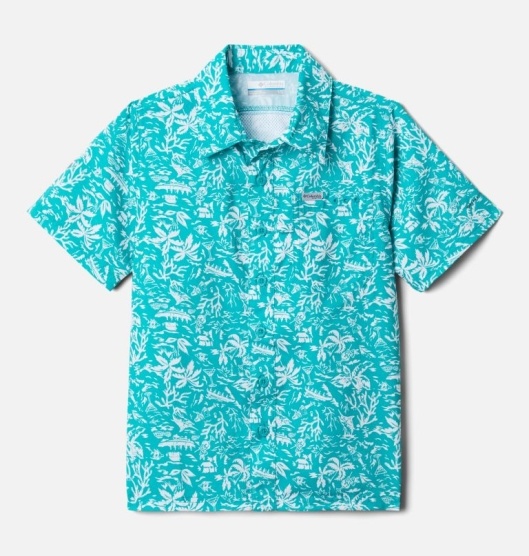 Columbia PFG Slack Tide Kids' Shirts Blue | 405-ITNKOH