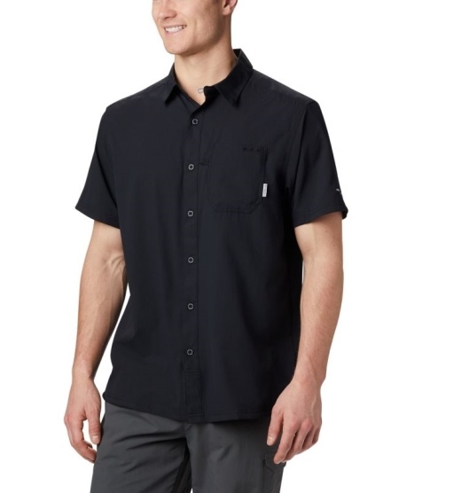 Columbia PFG Slack Tide Men's Shirts Black | 259-ACHDRP