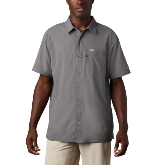 Columbia PFG Slack Tide Men's Shirts Grey | 614-WXBUCZ