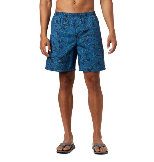 Columbia PFG Super Backcast Men's Shorts Navy | 238-BJQXAO