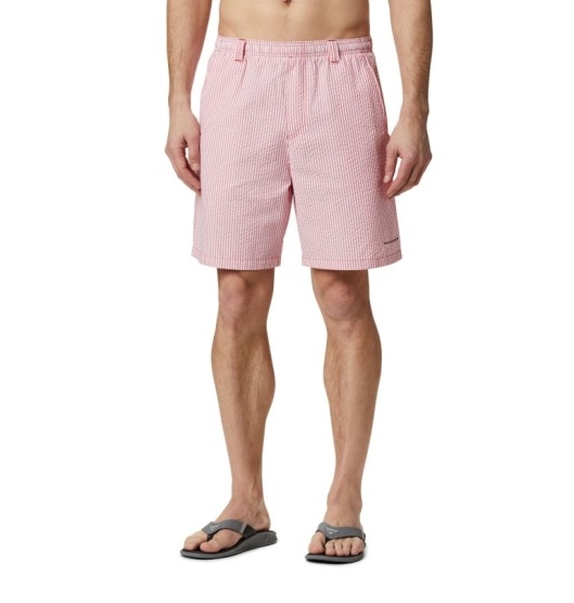 Columbia PFG Super Backcast Men's Shorts Red | 703-LIHDWA