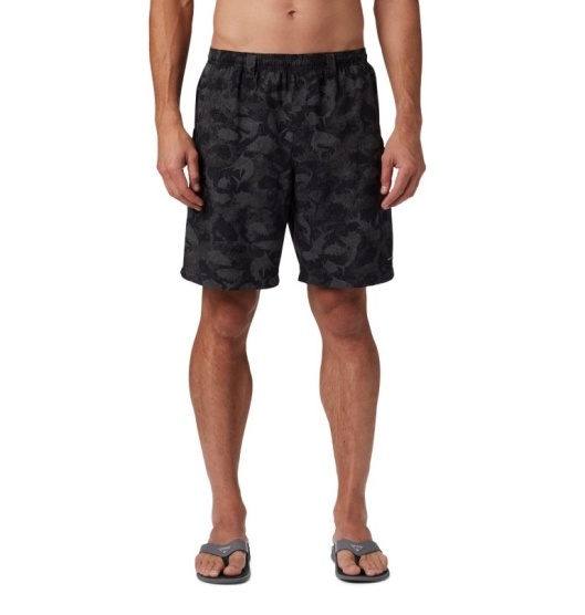 Columbia PFG Super Backcast Men's Shorts Black | 790-EUIHMN