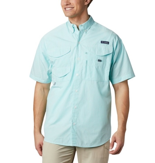 Columbia PFG Super Bonehead Men's Fishing Shirts Green | 128-YPANKS