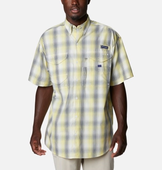 Columbia PFG Super Bonehead Men's Fishing Shirts Yellow | 634-TFJRPI