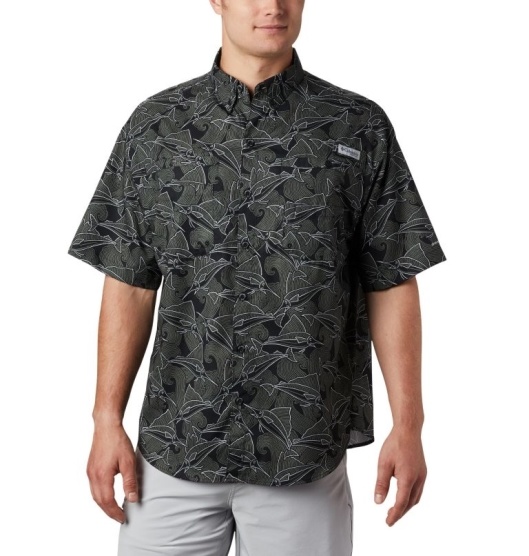 Columbia PFG Super Tamiami Men's Shirts Black Wave | 849-ZQXGRH