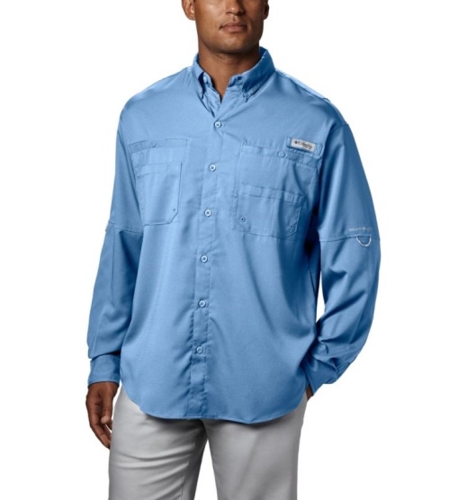 Columbia PFG Tamiami II Men's Fishing Shirts Blue | 215-AELZTM