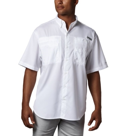 Columbia PFG Tamiami II Men's Fishing Shirts White | 240-SDAZRB