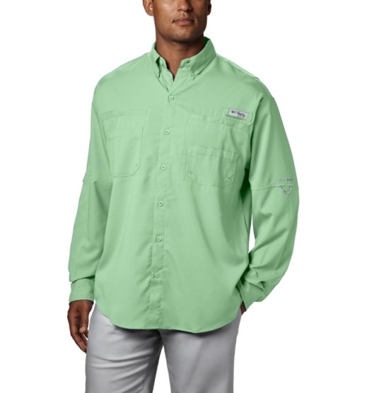 Columbia PFG Tamiami II Men's Fishing Shirts Green | 568-KYHFIZ