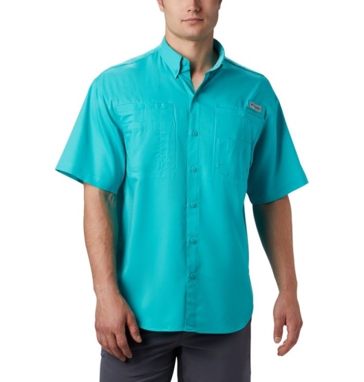 Columbia PFG Tamiami II Men's Fishing Shirts Blue | 830-TAUPBN