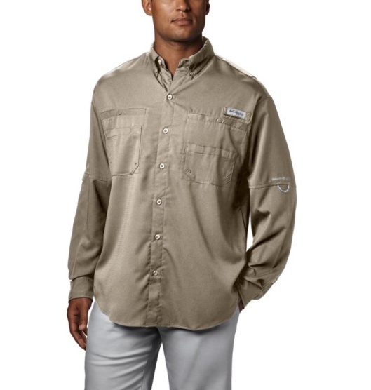 Columbia PFG Tamiami II Men's Fishing Shirts Khaki | 970-FRQVYX