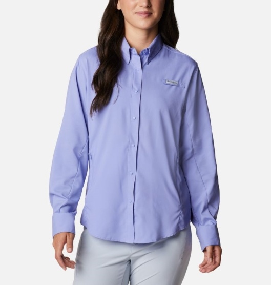 Columbia PFG Tamiami II Women's Shirts Blue | 238-YMZIET