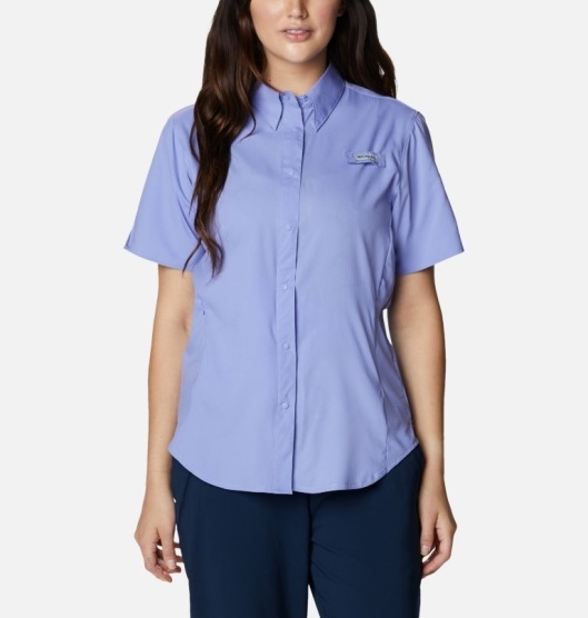 Columbia PFG Tamiami II Women's Shirts Blue | 780-MIUFNO