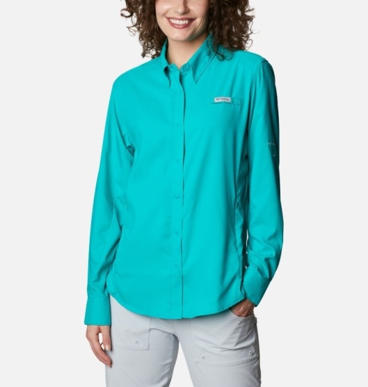 Columbia PFG Tamiami II Women's Shirts Blue | 942-WYTOCB