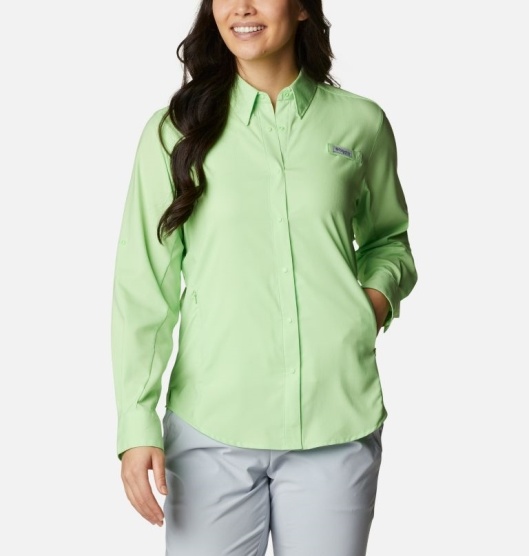 Columbia PFG Tamiami II Women's Shirts Green | 743-TZWLVG