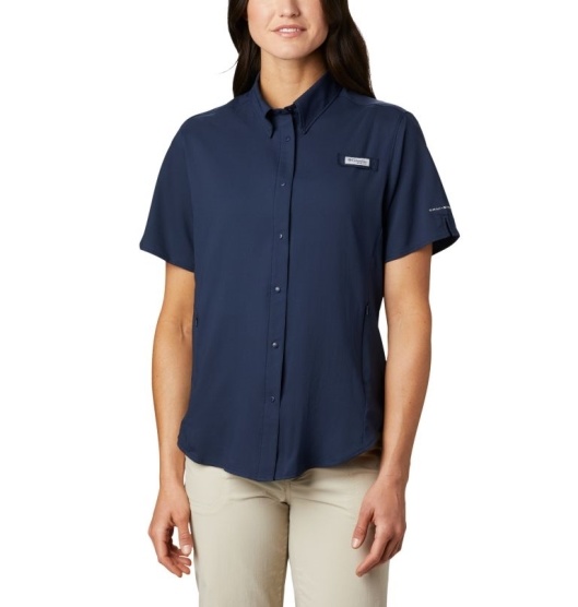 Columbia PFG Tamiami II Women's Shirts Navy | 546-OEDIRS