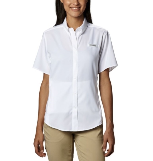 Columbia PFG Tamiami II Women's Shirts White | 063-HWLXFP