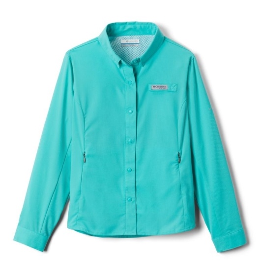 Columbia PFG Tamiami Kids' Shirts Blue | 140-NTQVDH