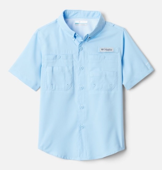 Columbia PFG Tamiami Kids' Shirts Blue | 360-HFJXSL