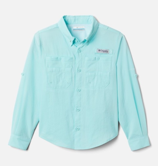 Columbia PFG Tamiami Kids' Shirts Green | 017-HBRCLY