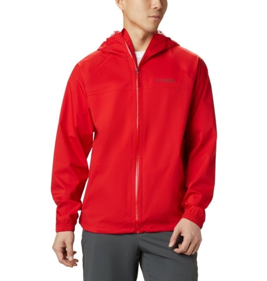 Columbia PFG Tamiami Men's Rain Jacket Red | 471-YZVUGS