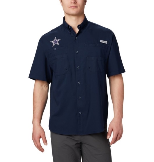 Columbia PFG Tamiami Men's Shirts Navy | 068-HKDRGS