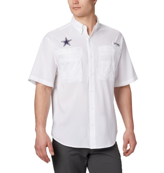 Columbia PFG Tamiami Men's Shirts White | 319-EKSJXN