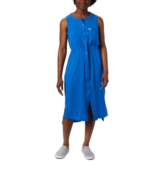 Columbia PFG Tamiami Women's Dresses Blue | 158-GRAKZE