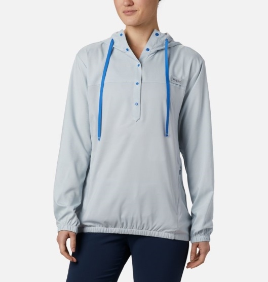 Columbia PFG Tamiami Women's Hoodies Grey Blue | 290-UYZBRH