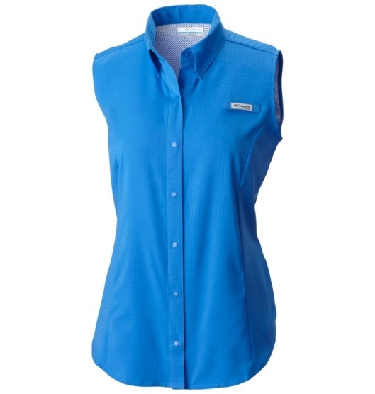 Columbia PFG Tamiami Women's Shirts Blue | 278-SUQFID