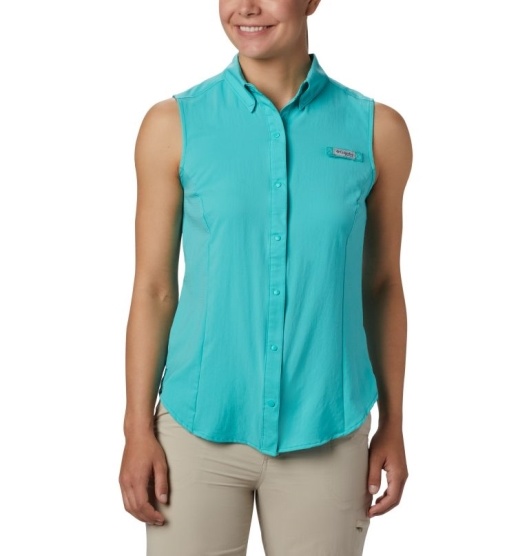 Columbia PFG Tamiami Women's Shirts Blue | 897-SNUXYG