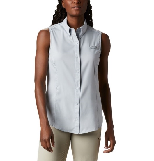 Columbia PFG Tamiami Women's Shirts Grey | 701-KTQGUR