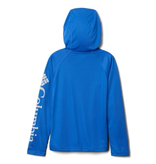 Columbia PFG Terminal Tackle Kids' Hoodies Blue | 254-ZECIPG