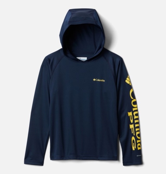 Columbia PFG Terminal Tackle Kids' Hoodies Navy | 276-KTRXIG