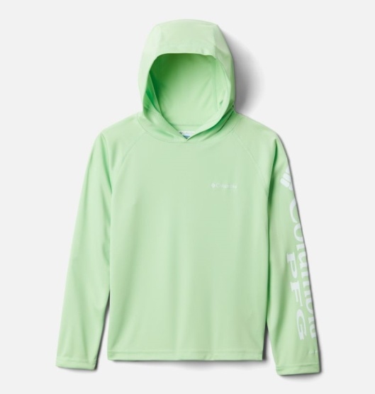 Columbia PFG Terminal Tackle Kids' Hoodies Green | 970-FMGNYA