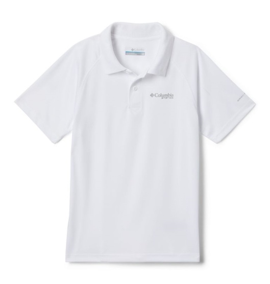 Columbia PFG Terminal Tackle Kids' Shirts White | 698-UBOZWL