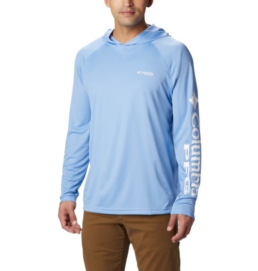 Columbia PFG Terminal Tackle Men's Hoodies White | 453-ETQNKH