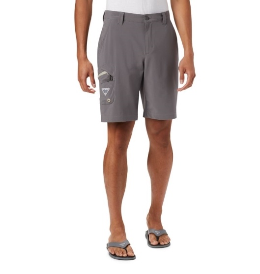 Columbia PFG Terminal Tackle Men's Shorts Grey Khaki | 325-OHVUBI