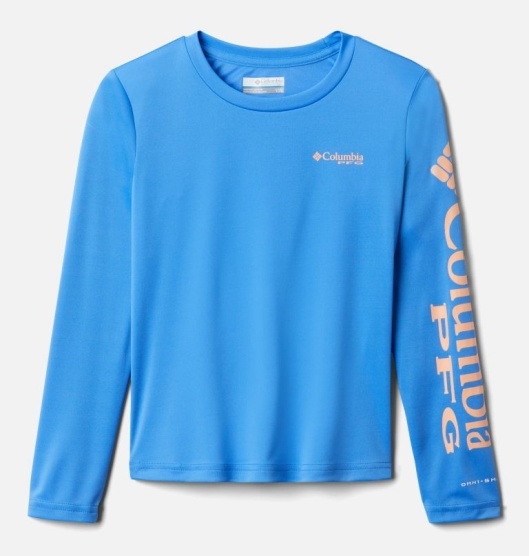 Columbia PFG Tidal Kids' T-Shirt Blue | 185-SWGEUT