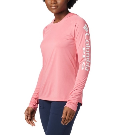 Columbia PFG Tidal Tee Women's Hoodies Lollipop White | 275-XQWKBS