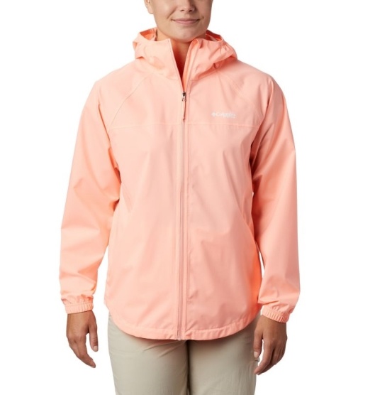 Columbia PFG Women's Rain Jacket Pink | 098-MYOEDX