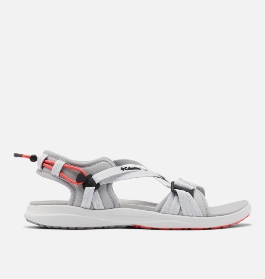 Columbia PFG Women's Sandals Grey Red | 832-XPDIRM