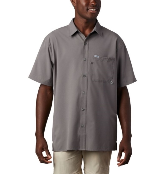 Columbia PFG Zero Rules Men's Shirts Grey | 714-PAJDFZ