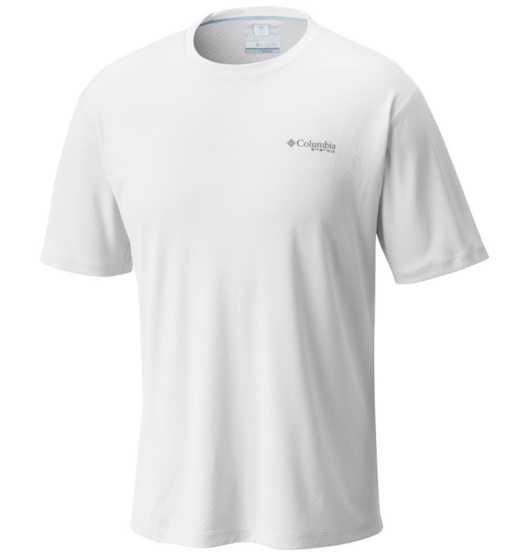 Columbia PFG Zero Rules Men's T-Shirt White | 452-CZPYHB