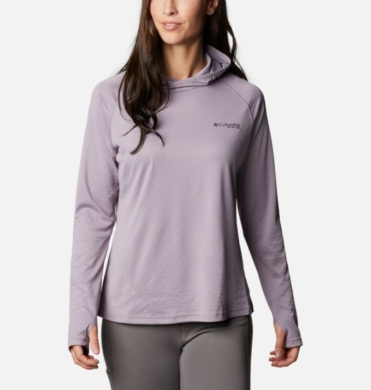 Columbia PFG Zero Rules Women's Hoodies Purple | 423-MQLAHJ