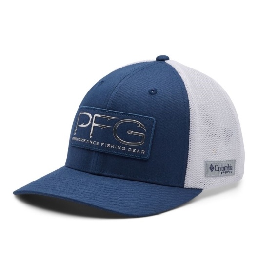 Columbia PHG Mesh Baseball Cap Men's Hats Blue Silver | 109-WUKCGF